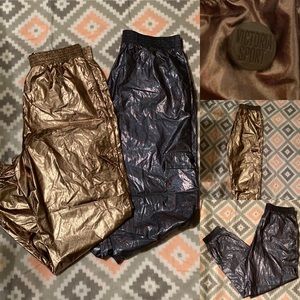 Gold Metallic Victoria Secret sport pant